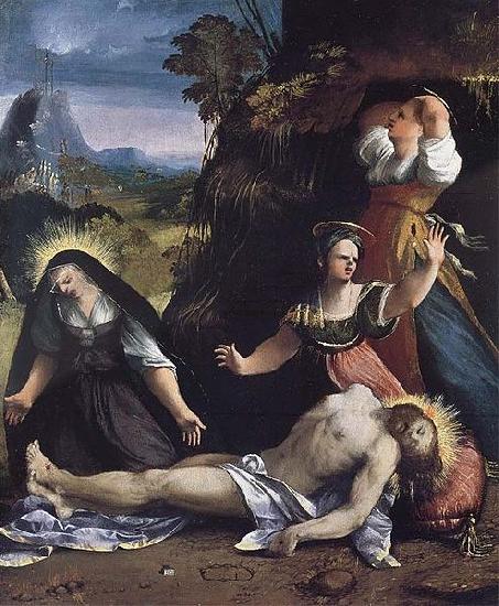 Dosso Dossi Lamentation over the Body of Christ by Dosso Dossi Sweden oil painting art